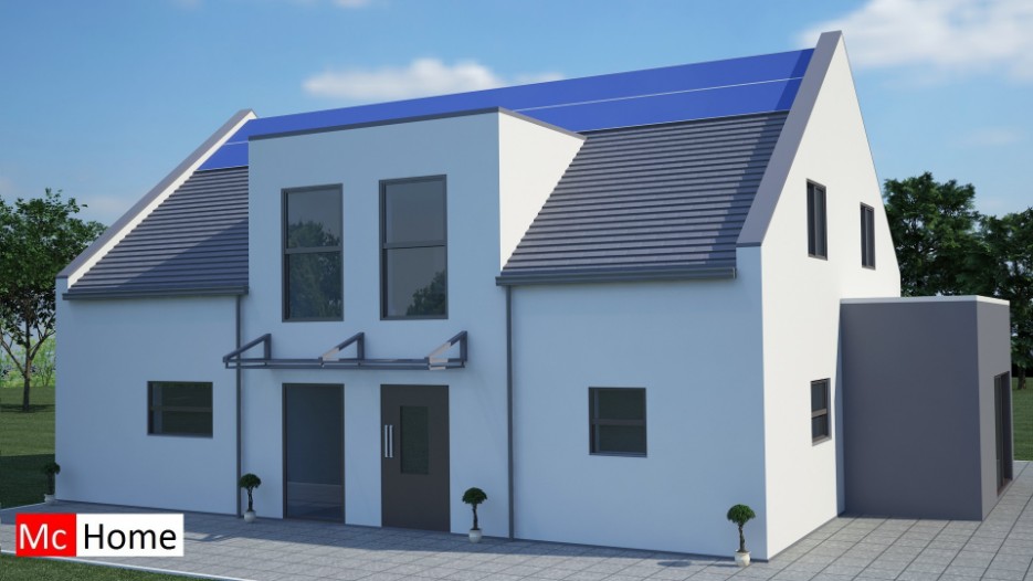 www.mc-home.nl K3 duurzame woning in moderne bouwstijl energienetraal in staalframebouw of traditioneel bouwwijze