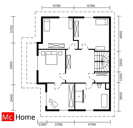 www.mc-home.nl K4 duurzame woning in moderne bouwstijl energieneutraal in staalframe of metselwerk bouwwijze