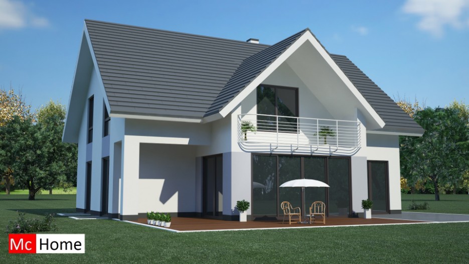 www.mc-home.nl K4 duurzame woning in moderne bouwstijl energieneutraal in staalframe of metselwerk bouwwijze