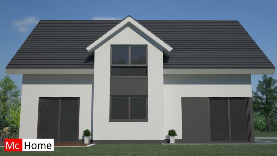 www.mc-home.nl K5 duurzame woning in moderne bouwstijl energieneutraal in staalframe of houtskelet of metselwerk wijze 