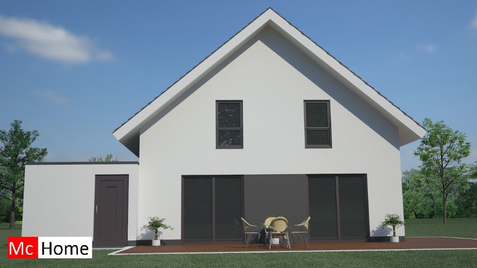www.mc-home.nl K5 duurzame woning in moderne bouwstijl energieneutraal in staalframe of houtskelet of metselwerk wijze 