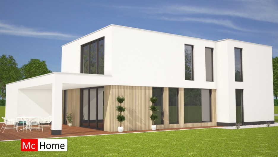 zelf ontwerpen en bouwen met een modern staalframe bouwsysteem ontwerp M182 Mc-Home